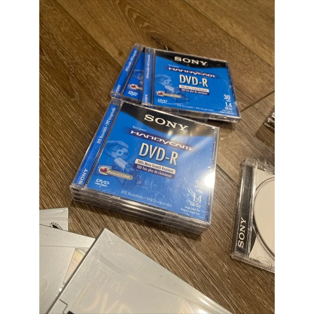 Memorex & Sony Mini DVD-R Recordable For DVD Camcorder Or Pc Lot